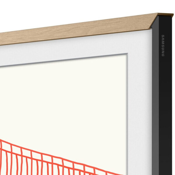 Samsung Customizable Bezel for 55 The Frame TV - Modern Teak | Cadre personnalisable Samsung pour 55 The Frame TV - Teck moderne | SCFA55TK